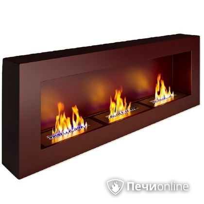 Биокамин ЭкоЛайф Fire Line black burgundy Арома в Бронницах